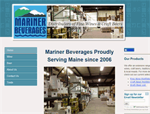 Tablet Screenshot of marinerbeverages.com